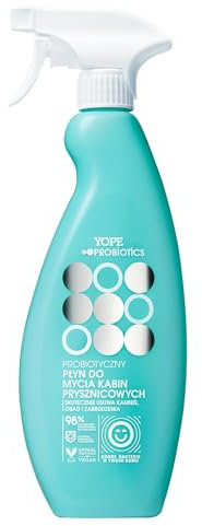 YOPE Líquido probiótico para la limpieza de cabinas de ducha | Elimina incrustaciones y sedimentos | Baldosas cerámicas | Fugas | Limita el crecimiento de moho | 97% Ingredientes naturales | 500ml