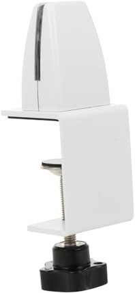 JEWEDECO Bezel Retaining Clip Desktop Screen Partition Clamp-on Desk Partition Monitor Boom Ram Partition Support Clip Desk Divider Clamp Power Wire Shelf Clip Holder Aluminum Alloy Silver
