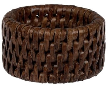 Fiolini Rattan Serviettenring, Handgefertigt, 5 x 3 cm