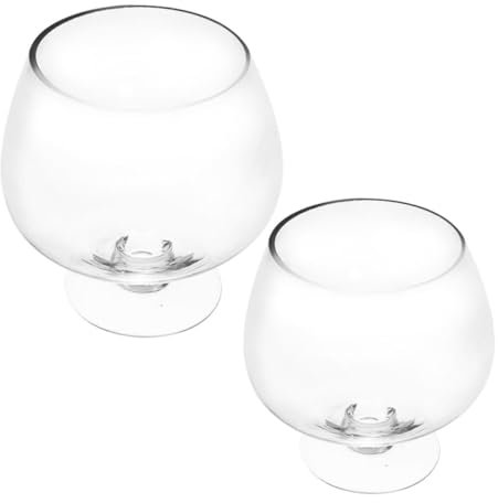 Cabilock Goldfish Tank Small Aquarium Tank Kit Decorative Goldfish Bowl Vase for Office Decor