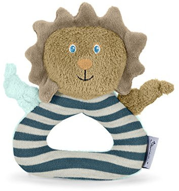 Sterntaler 3301623 - Greifling Leo, braun/türkis/grau/Mint