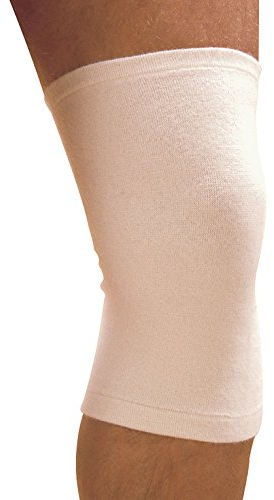 MANIFATTURA BERNINA Elan 2001C (Größe 4) – Elastische schlauchförmige Thermoknieschützer aus Merinowolle und Baumwolle - Kniewärmer 2 Stück