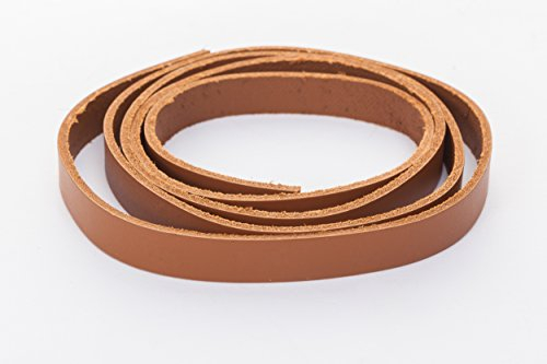 esnado Lederband, Lederriemen Flach. 1 Meter. Breite/Farbe: wählbar (Breite: 10 mm, Hellbraun) | ECHTES Leder | pflanzlich gegerbt | Schmuck, Armbänder, Basteln, Dekorieren, DIY, Mittelalter