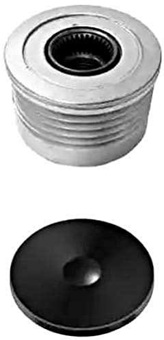 HELLA 9XU 358 038-581 Alternator Freewheel Clutch - Thread Size: M16x1,5 - Number of grooves: 5 - with cap