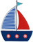 PatchMommy Segelboot Patch Aufnäher Applikation zum Aufbügeln Bügelbild Segelschiff Boot Schiff - für Kleidung Jeans Jacken Kinder Baby