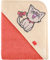 Be Mammy Kapuzenhandtuch Babyhandtuch aus Baumwolle Oeko-Tex Standard 100 100cm x 100cm BE20-240-BBL (Orange - Katze)