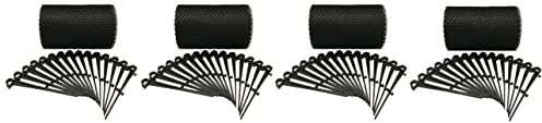 Selections 4 x 6m Rolls of Gutter Protection Mesh Guard with 60 Fixing Clips (24m x 17.5cm)