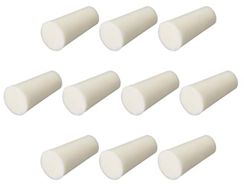 sourcing map Silikonstopfen Beige für Kolben-Reagenzglas Stopfen 8-12mm 10 Stück