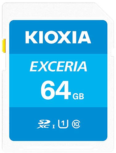 KIOXIA KLNEA064G Former Toshiba Memory SDXC Card, 64 GB, UHS-I, Class 10, Maximum Read Speed 100 MB/s, Made in Japan, Authentic Product