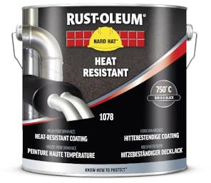 Rust-Oleum Hard Hat, peinture haute température pour les moteurs, canons à chaleur, ventilateurs, 2.5L (Noir)