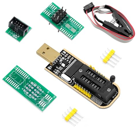APKLVSR SOIC8 SOP8 Flash-Chip IC CH341A USB-Programmierer für EEPROM,BIOS USB Programmier + SOP8 Clip + SOIC8 Adapter