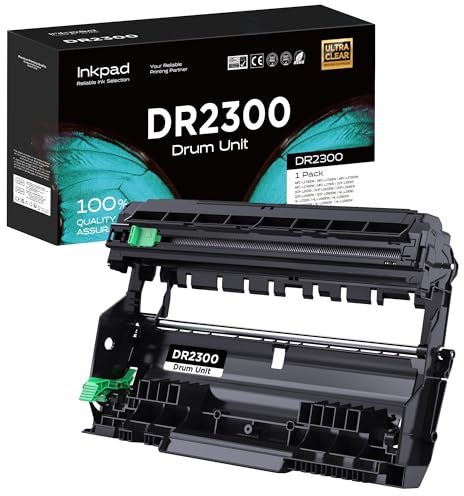 iNKPAD DR-2300 Trommel kompatibel für Brother DR2300 Trommel TN-2320 Toner für HL-L2300D L2340DW L2360DN L2365DW DCP-L2500D L2520DW L2540DN L2700DW(1 Trommeleinheit)