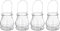 Lot de 4 photophores en verre à suspendre : bougeoir transparent à suspendre pour plantes grasses, vase pour mariage, intérieur ou extérieur, décoration d'intérieur