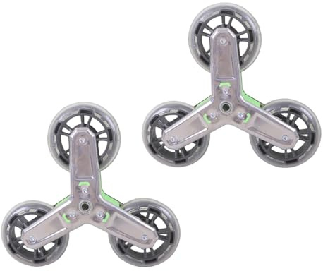 Carrello per la spesa per prestazioni stabili su tutte le superfici, carrello per salire le scale, ruote verdi, 21 cm, perfetto per fare acquisti facili!