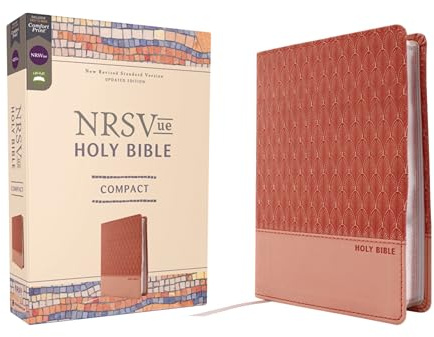 NRSVue, Holy Bible, Compact, Leathersoft, Peach, Comfort Print