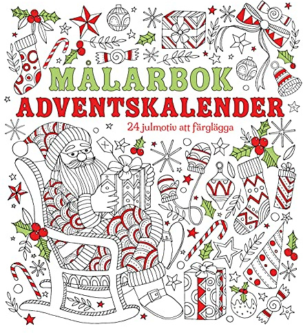 Adventskalender : Målarbok