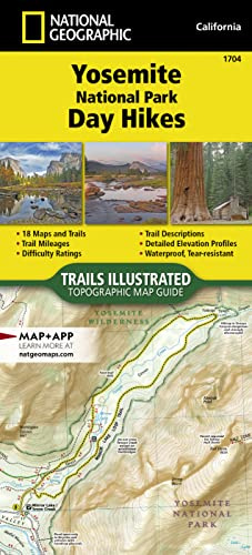 Yosemite Day Hikes Topographic Map by National Geographic – Waterproof Trail Guide with Elevation Profiles & Distances – Foldable Hiking Map for ... (National Geographic Topographic Map Guide)