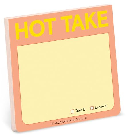 Knock Knock Hot Take Sticky Note