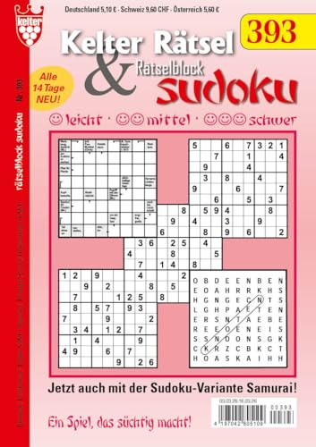 Kelter Rätsel & Rätselblock Sudoku Nr. 393 VDZ70428