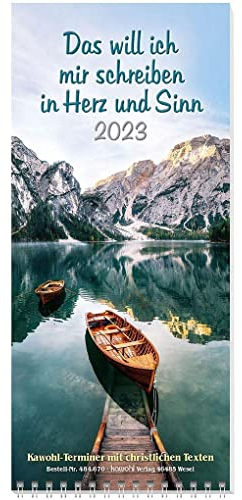 Das will ich mir schreiben in Herz und Sinn 2023: Terminkalender mit christlichen Texten