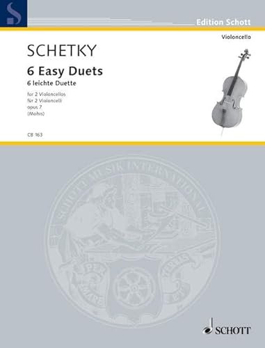 6 leichte Duette: op. 7. 2 Violoncelli. (Cello-Bibliothek)