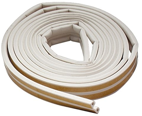 M-D Building Products 02576 7/81.3 cm x 3/20.3 cm x 5.2 m Weiße Premium-Gummi-Fensterdichtung für kleine Lücken