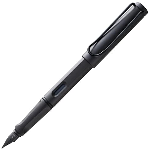 LAMY safari umbra - Fountain Pen with ergonomic grip & polished steel nib in size EF - ideal for any Writing & Calligraphy - including LAMY T 10 blue cartridge - Right-Handed