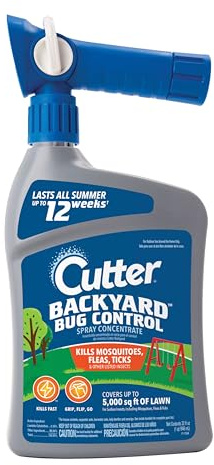 Cutter Backyard Bug Control Spray Concentrate, Mosquito Repellent, Kills Mosquitoes, Fleas & Listed Ants, 32 fl Ounce