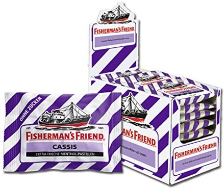 Fisherman's Friend Blackcurrant No Added Sugar Pack of 24 x 25 g Bag)