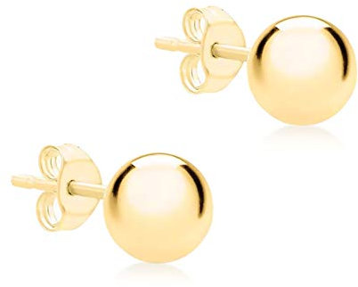 CARISSIMA Damen-Ohrstecker 9ct 5mm Ball Stud Earrings 375 Gelbgold - 1.55.0593