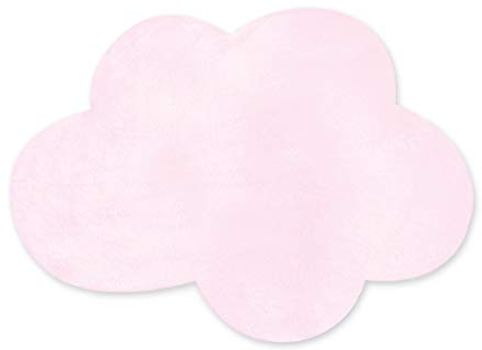 Bemini by Baby Boum 224CLOUD54SF Teppich / Krabbeldecke Wolke SOFTY CLOUD cristal 82 x 110 cm ,rosa