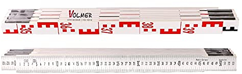 Nivellierzollstock 4 m (Geometer-Maßstab), Transportlänge 57,5 cm – E-Teilung/mm-Teilung