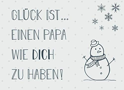 Glück ist… einen Papa wie dich zu haben: Adventskalender – Gutscheinbuch mit 24 Gutscheinen zum selbst ausfüllen, Geschenk für den besten Vater zum Advent