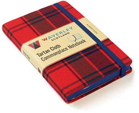 Waverley (M): Robertson Tartan Cloth Commonplace Pocket Notebook