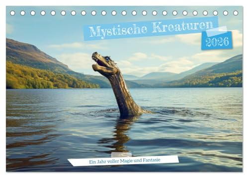 Mystische Kreaturen - Ein Jahr voller Magie und Fantasie (Tischkalender 2026 DIN A5 quer), CALVENDO Monatskalender: Entdecke jeden Monat eine neue ... und Phantasie verzaubern. (CALVENDO Kunst)