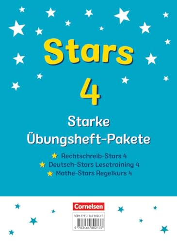 STARS - starke Übungshefte - Übungsheftpakete Deutsch und Mathematik: 4. Schuljah: Rechtschreib-Stars, Deutsch-Stars Lesetraining und Mathe-Stars ... Deutsch und Mathematik, 4. Schuljahr)