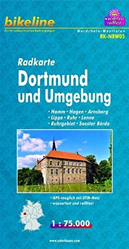 Radkarte Dortmund und Umgebung (RK-NRW05): Hamm, Hagen, Arnsberg, Lippe, Ruhr, Lenne, Ruhrgebiet, Soester Börde (Bikeline Radkarte)