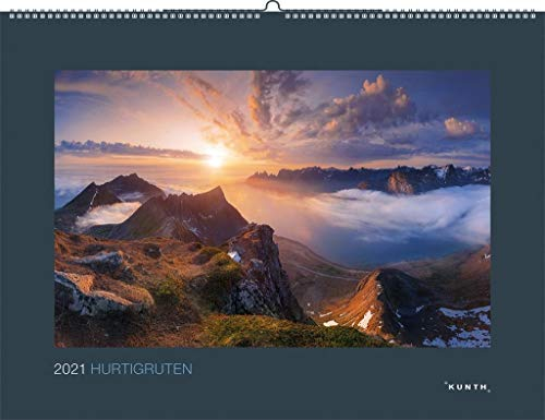Hurtigruten 2021: Wandkalender (KUNTH Wandkalender Black Edition)