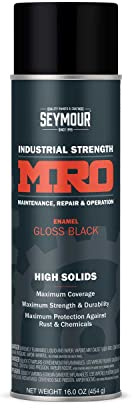 Seymour 620-1415 Industrial MRO High Solids Spray Paint, Gloss Black by Seymour Paint