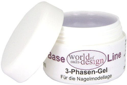 World of Nails-Design 3 Phasen UV-Gel mittelviskose 30 ml, 1er Pack (1 x 30 ml)