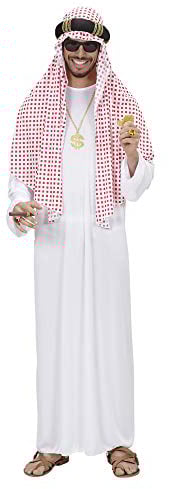 W WIDMANN MILANO Party Fashion - Kostüm arabischer Scheich, Tunika, Orient, Sultan, Faschingskostüme