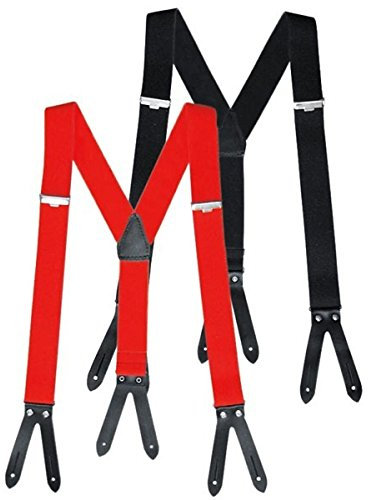 Pfanner Classic Hosenträger für Knopfverschluss, Farbe:schwarz