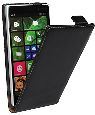 Eximmobile Flipcase Handytasche Etui Tasche für Nokia Lumia 1020 Schwarz