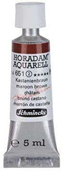Schmincke – HORADAM® AQUARELL - feinste Künstler-Aquarellfarben, Kastanienbraun - 5 ml