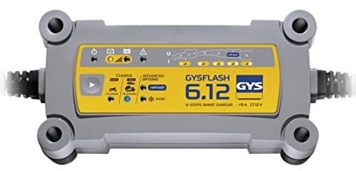 GYS Batterieladegerät GYSFLASH 6.12, 190 mm, Grau, Gelb
