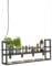 Qazqa - Modern Industrie I Vintage I Hängelampe I Pendellampe I Pendelleuchte schwarz mit Rack 4-flammig-Licht - Cage Rack - Stahl Länglich - LED geeignet E27