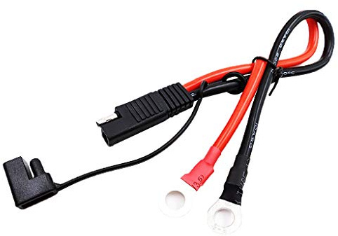 Buwei Batterieladekabel SAE-zu-O-Ring-Anschlussstecker Kabelbaum 10AWG SAE-Schnellkabel für Motorräder, Autos usw.