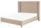 Beliani Bequemes Bett Samtstoff hohes Kopfteil in Beige 180 x 200 cm Lubbon