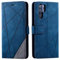 SONWO Hülle für Huawei P30 Pro, Premium Leder PU Handyhülle Flip Case Wallet Silikon Bumper Schutzhülle Klapphülle für Huawei P30 Pro, Blau