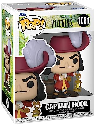 Funko Pop! Disney: Villains - Captain Hook - Disney Villains - Figura de Vinilo Coleccionable - Idea de Regalo- Mercancia Oficial - Juguetes para Niños y Adultos - Movies Fans